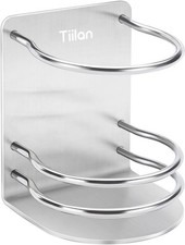 Toothbrush Holder Wall Mounted, Bathroom Storage Stand for Razor, Silver