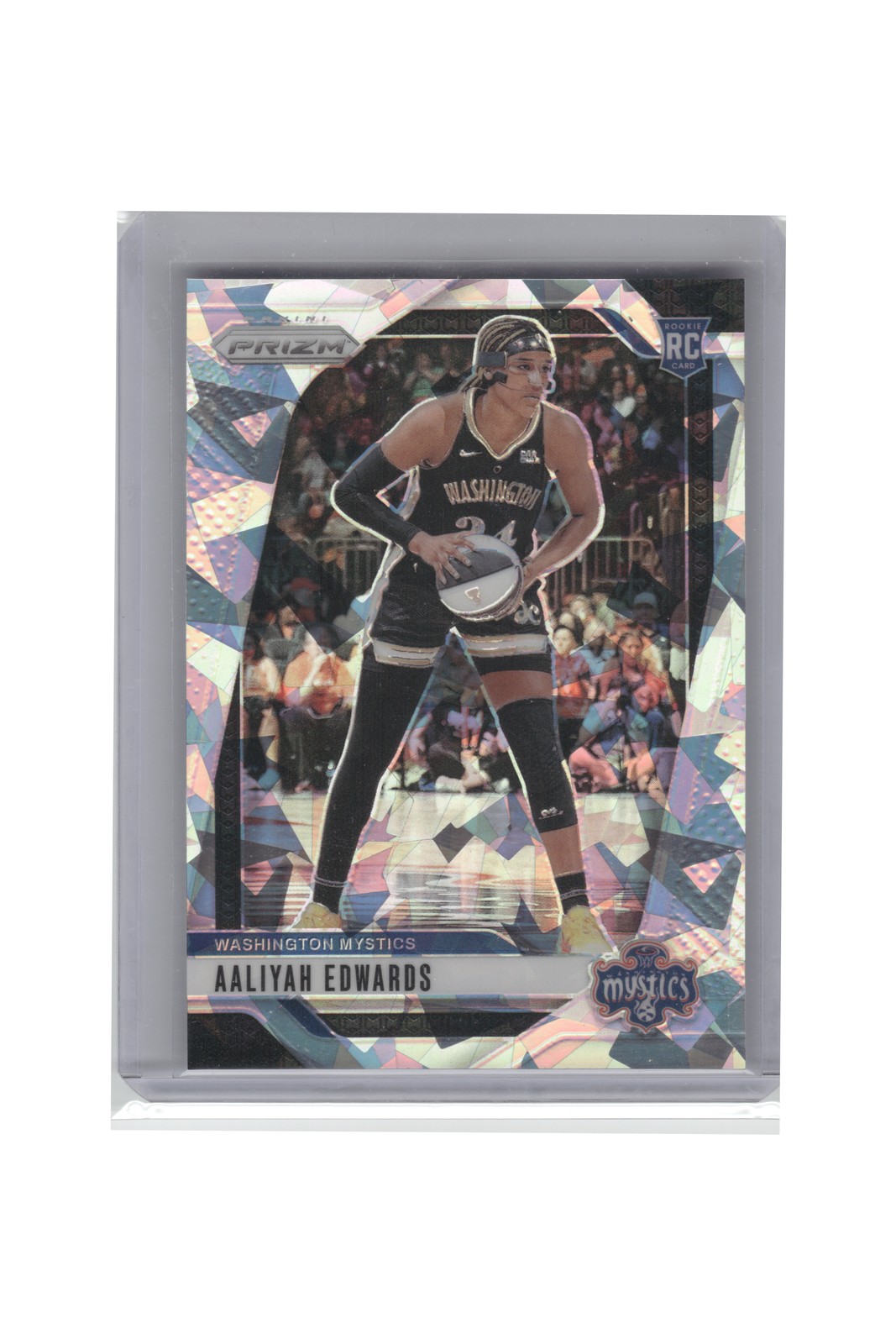 2024 Panini Prizm WNBA #70 Aaliyah Edwards Ice Prizms B6R2C50