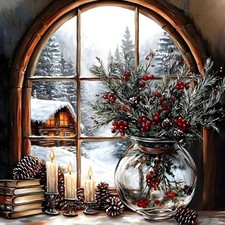 Christmas Diamond Painting Kits for Adult, Xmas 12 X 12 Inch, XYJ071