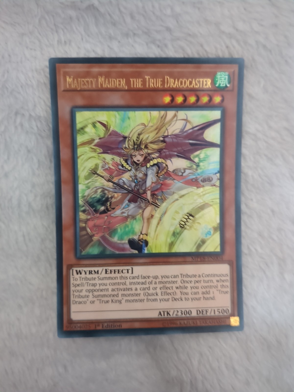 MP18-EN004 Majesty Maiden, the True Dracocaster Ultra Rare 1st Edition