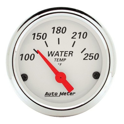AutoMeter 1337 2-1/16'' Water Temperature, 100-250 °F, Arctic White NEW