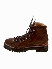 $1895 | RALPH LAUREN PURPLE LABEL Darrow Lug Brown Calf Suede Boot Size 11.5 D