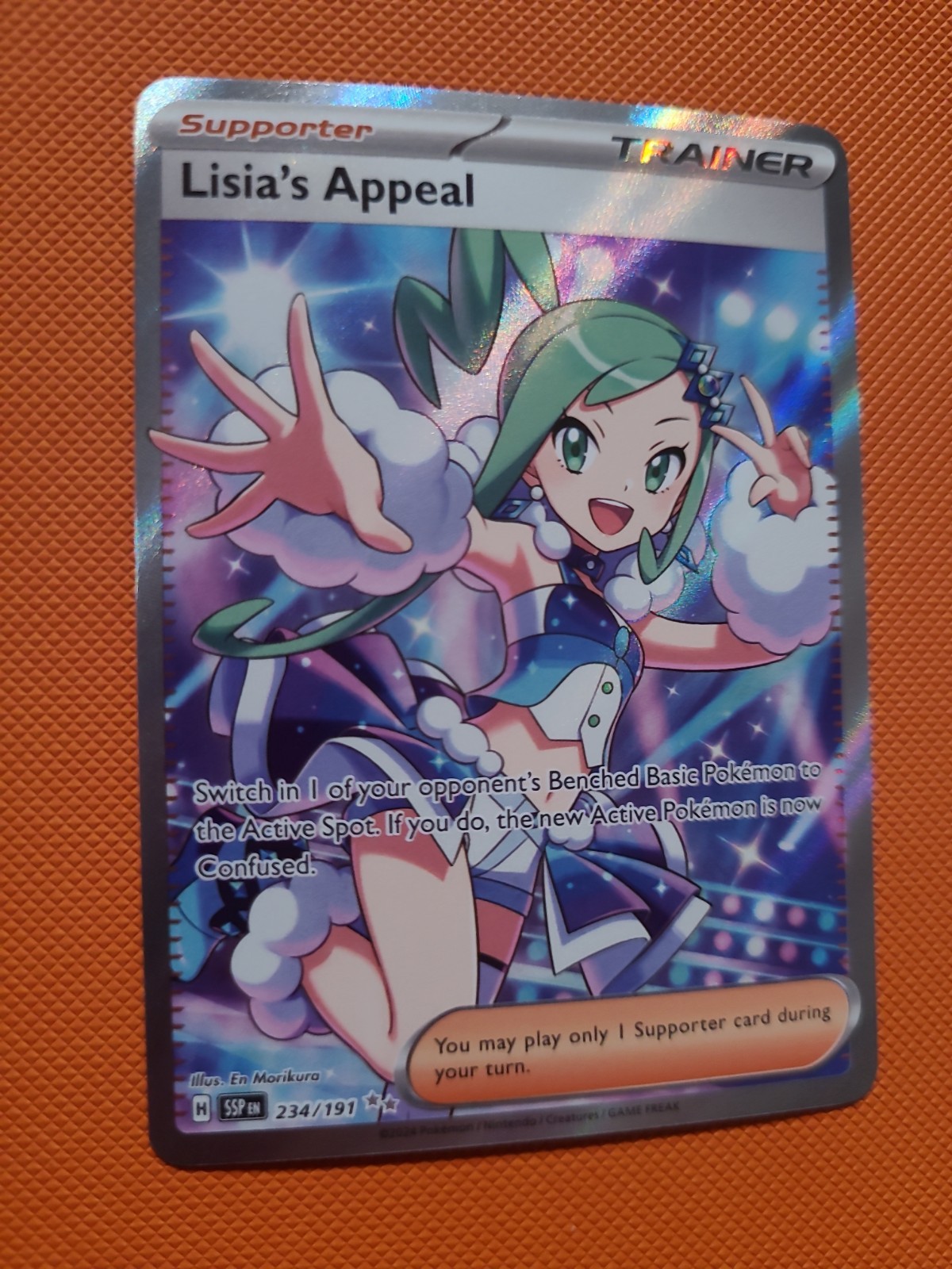 Lisia's Appeal 234/191 Surging Sparks NM Ultra Rare Holo Pokemon TCG
