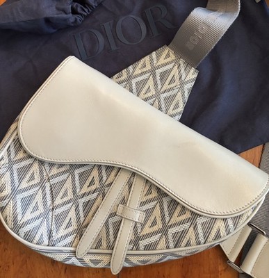 Dior Diamond Saddle Bag 