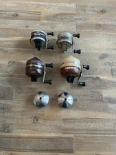 Vintage Zebco Fishing Reel Lot USA 33 Classic 404 808 Bait Casting 80’s FREESHIP