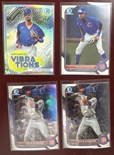 ⚾  4 Kevin Alcantara 2022 Bowman Chrome Pros. Refractor, base #BDC-86, BDC31,