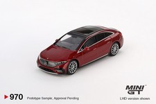 Mini GT #970 Mercedes-Benz EQS 580 4MATIC Red Metallic RHD Model Car