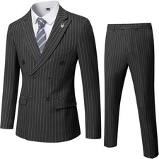 Men's suit 2 Piece set Slim Fit Party Wedding Dress Blazer Tux and Trousers