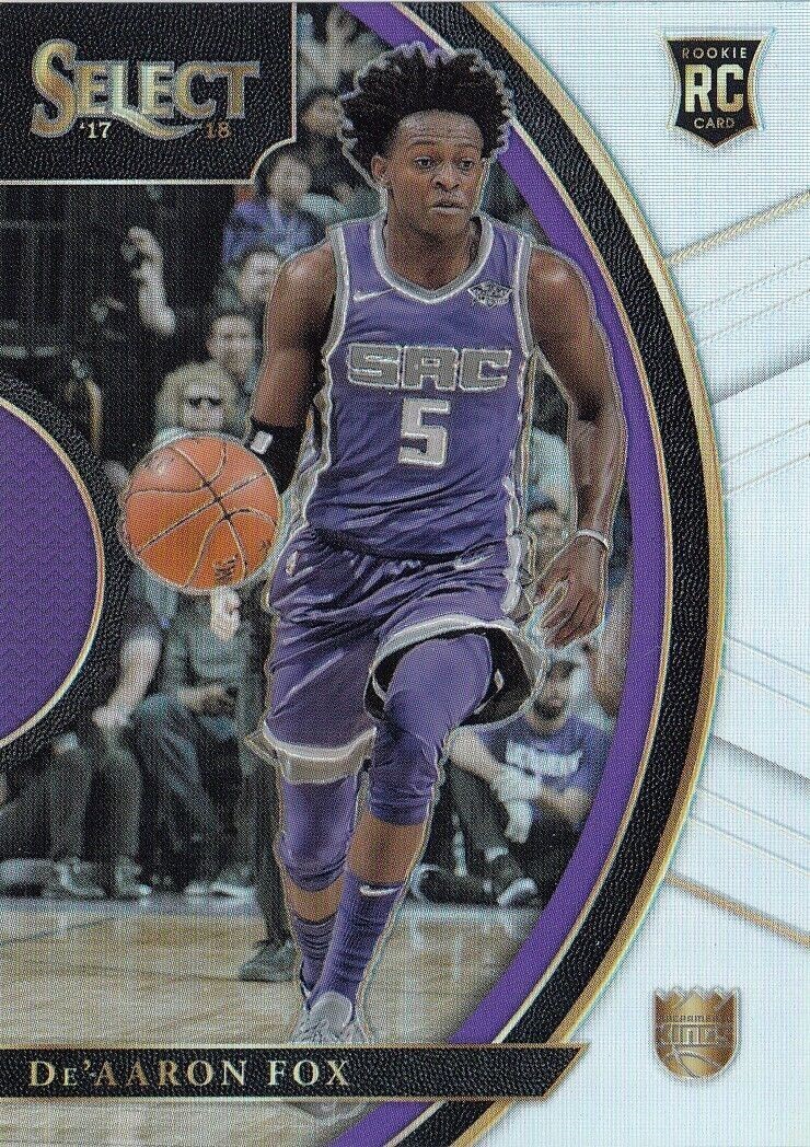 2017-18 Panini Select Concourse Silver Prizm De'AARON FOX #49 Kings RC Rookie
