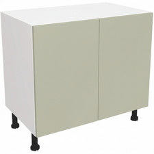 Fully Assembled Kitchen 1000mm Base Unit Matt Sage Green Cabinet