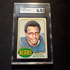 1976 TOPPS WALTER PAYTON ROOKIE CARD/#148/SGC 6.5(TC#2605). rookie card picture