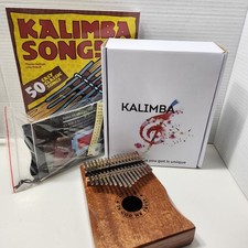 Wooden Kalimba Thumb Piano 17 key Designed in California CA-17B With A Song Book