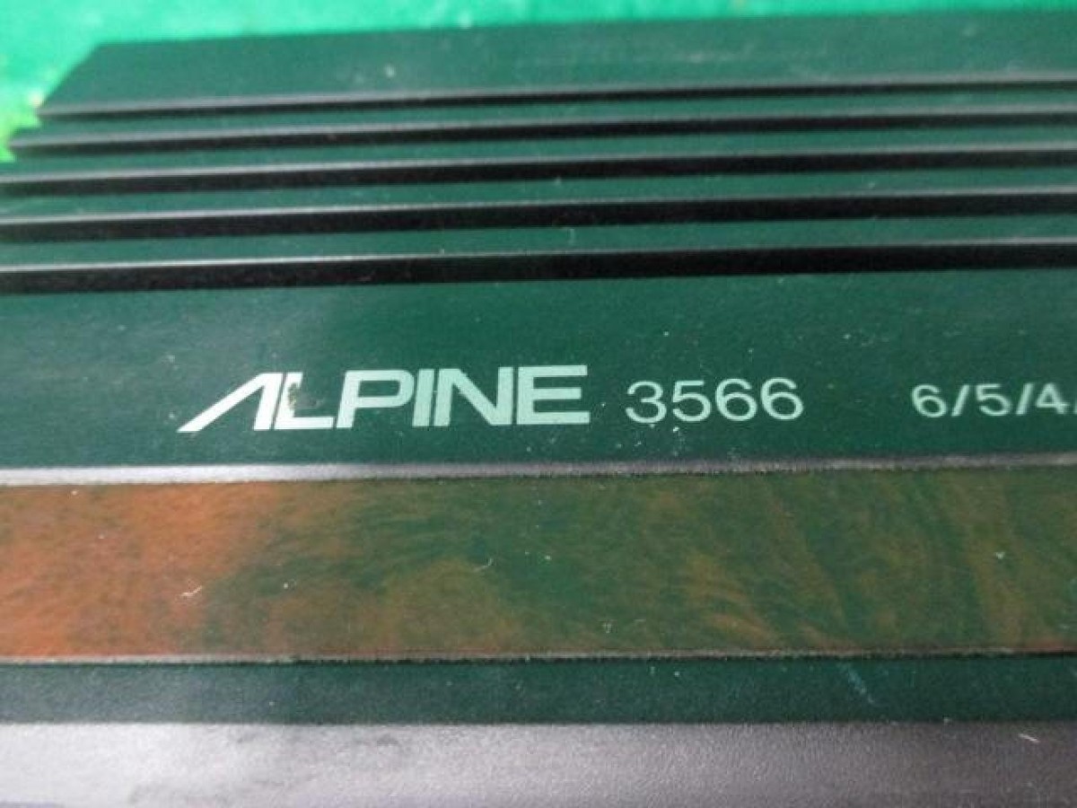 Alpine 3566 Vintage Car Amplifier 6 5 4 3 Channel 600W Used Tested