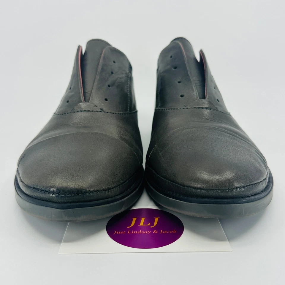 Pikolinos Women's Pyrgos Laceless Gray Leather Slip On Oxfords Size 39 EU/8.5 US - Image 2 of 4