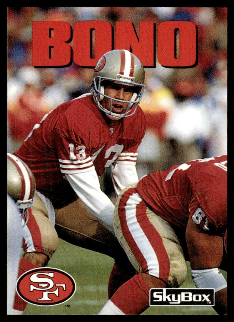 1992 SkyBox Impact Steve Bono Rookie San Francisco 49ers #194