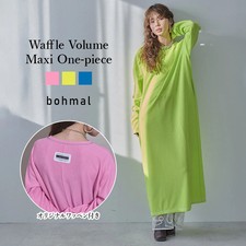 Member Pre-Sale Waffle Volume Maxi Dress Jirai New