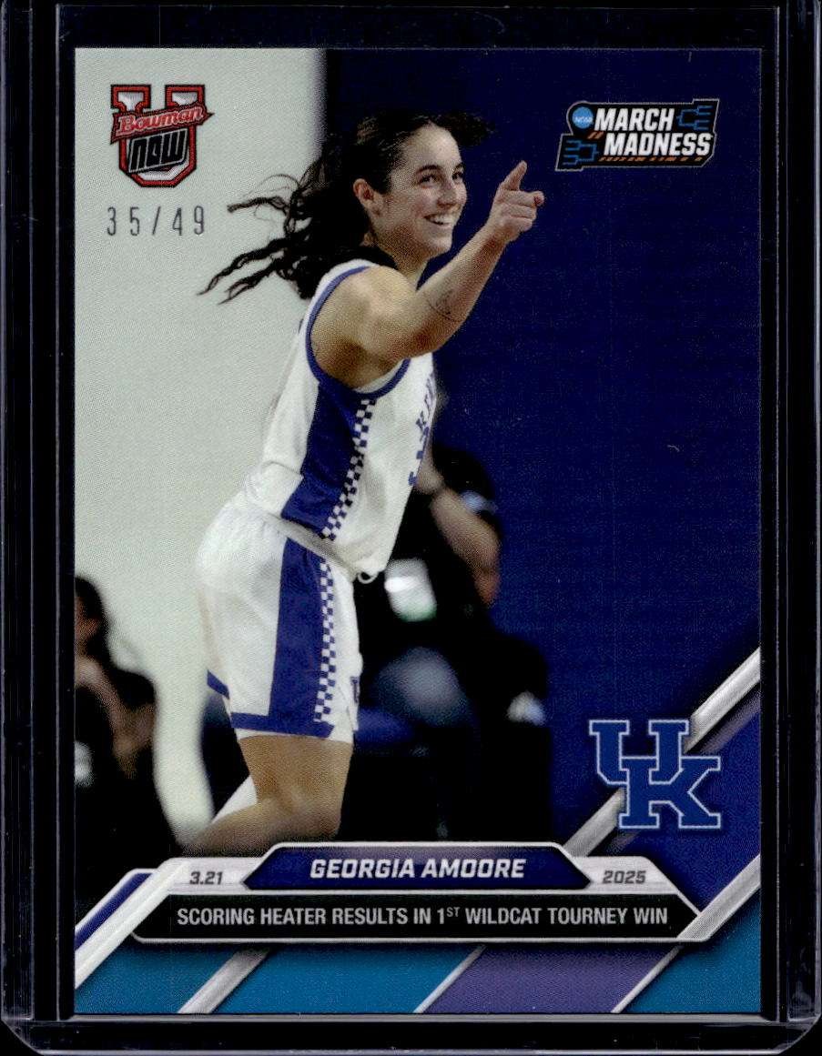 2024-25 Bowman U Now Topps #93 Georgia Amoore Blue Parallel Card #d 35/49