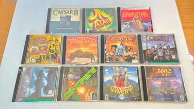 LOT OF RETRO PC GAMES: Simcity 4, Caesar II, Centipede, Gravitar, 1602 AD, etc