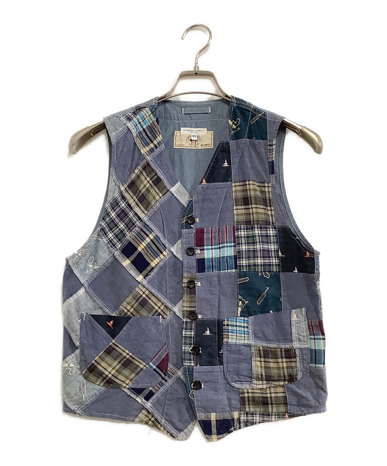 Engineered Garments × BEAMS PLUS Patchwork Vest S… - image 1