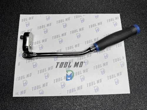 Snap-on Tools NEW POWER BLUE 3/8" Drive Soft Grip Bent Flex Head Ratchet FHBF80A - Picture 3 of 15