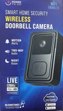 POWER TO GO-SMART HOME SECURITY-WIRELESS-DOORBELL CAMERA / NEW in Box