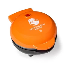 Nostalgia MyMini Dinosaur Shaped Electric Waffle Maker, Orange
