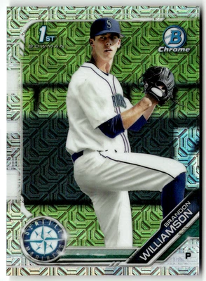 2019 Topps Bowman Chrome MLB No. BDC-113 Brandon Williamson Mojo Prizm - Bild 1 von 2