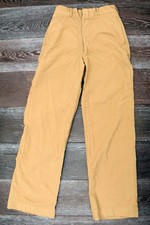 1940's US Military Men's Pants Uniform Beige WWII Antique 30s Vintage Trousers