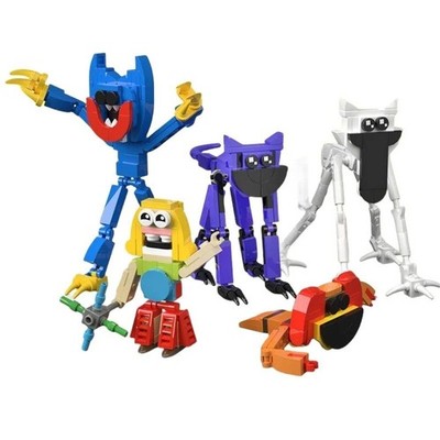 Poppy Playtime Action Figure Player No.1 with GrabPack Building Blocks Fans Gift
