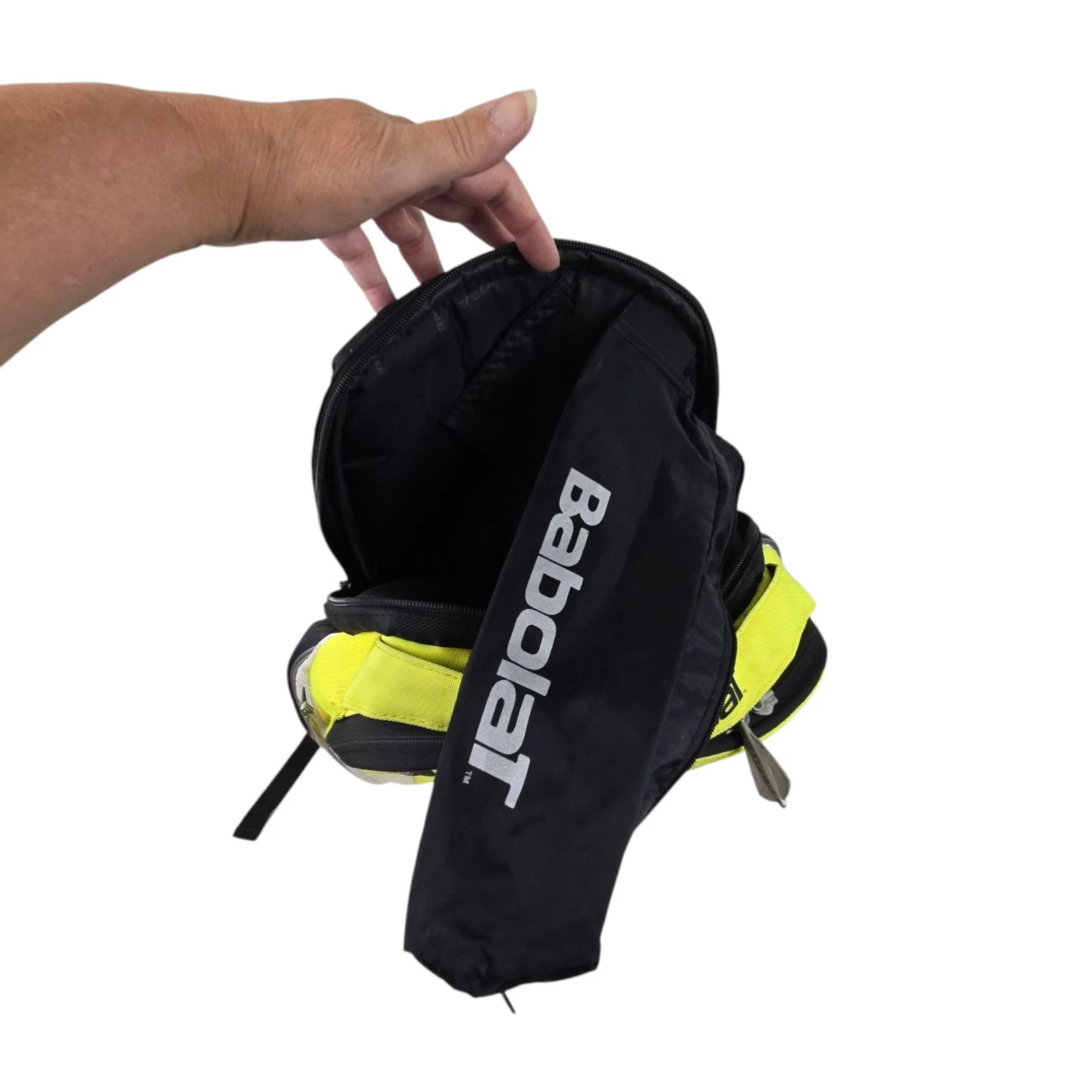 Babolat Black and Yellow Pure Aero Tennis Backpack Bag WITH FLAWS READ