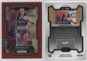 2024 Panini Prizm WWE Red Prizm /299 Wren Sinclair #195 Rookie RC