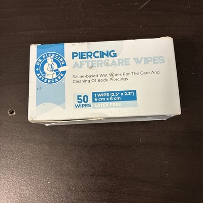 Wipes   Piercing Aftercare | Saline Solution for Piercings