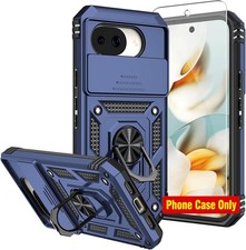 Blue Military Grade Pixel 10a Case with Camera Cover, Screen Protectors, 16ft Dr