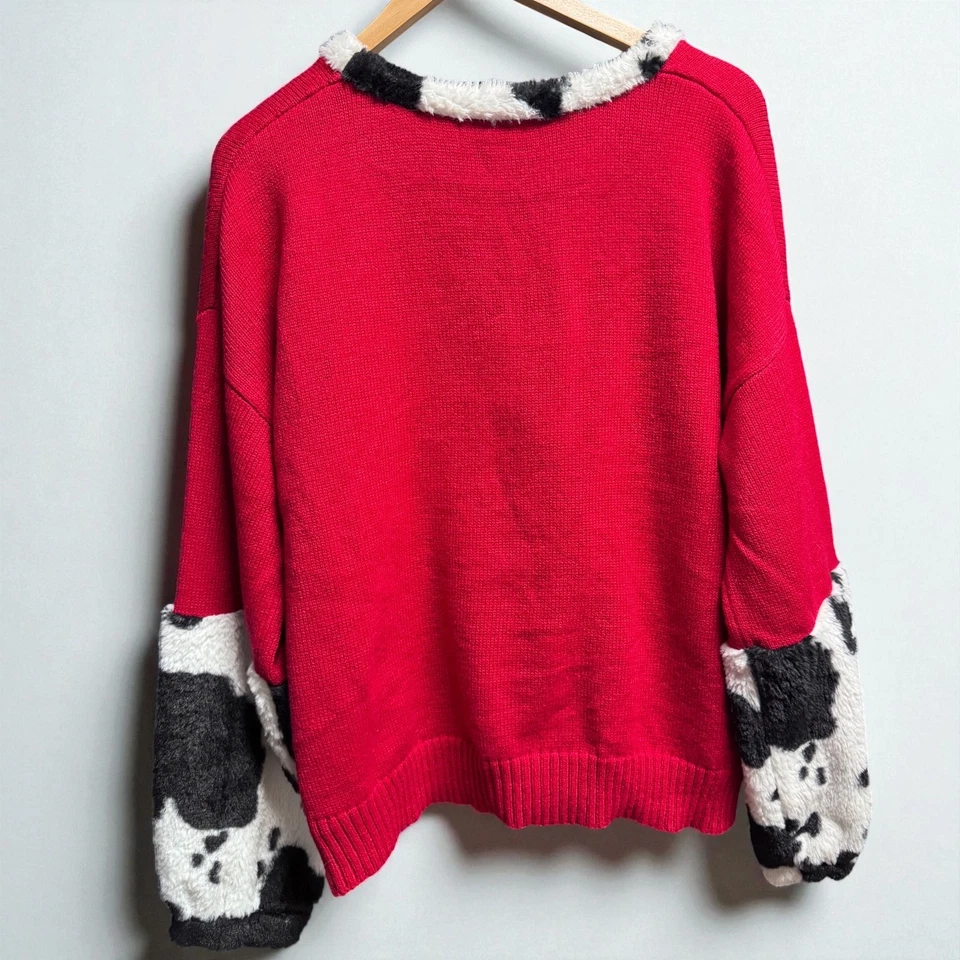 Suéter Feo Navidad Vaca - XL ¡Alerta Divertida! Top de vacaciones con estampado de vaca nuevo sin etiquetas Foto 3 de 4