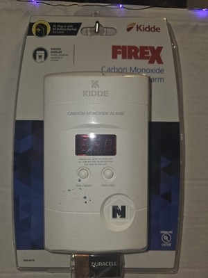 Kidde KN-COPP-3 Carbon Monoxide Detector Digital Display Battery Backup White