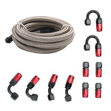New Complete Assembled 6an Stainless Braided Cpe Fuel Hose Oil Fuel Gas Line