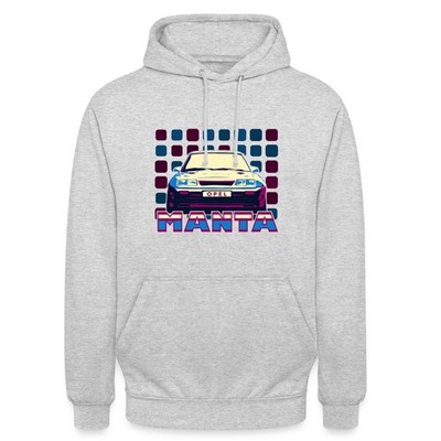 Opel Manta Frontsicht Cooles 80er Design Unisex Hoodie