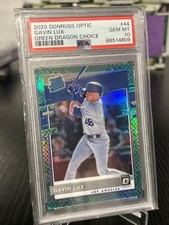 Gavin Lux 2020 Panini Donruss Optic Green Dragon Choice #44 #50/84 PSA 10