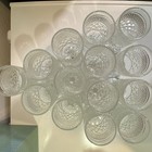Set of 14 Vintage Indiana Glass Whitehall Clear Diamond Point Goblets — photo 5