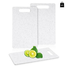 2x Non Slip Chopping Board Plastic Cutting Board Kitchen Food Prep Tray Handle