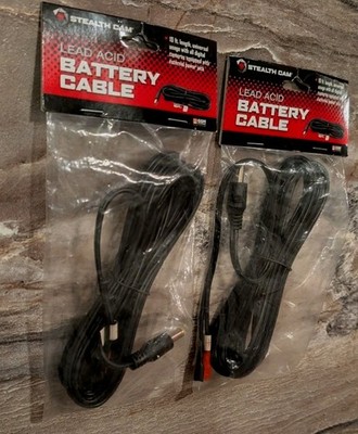 2 - 10Ft Stealth Cam Battery Connection Cable For Trail Camera Charging 1 Pair 