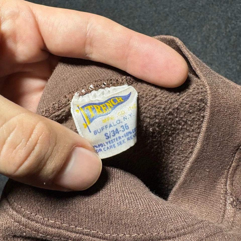 Vintage San Diego Padres Sweatshirt Crewneck Made In Usa Men's Small  Brown 80's - Image 3 of 4