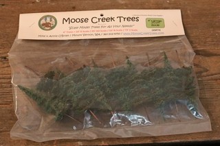 MOOSE CREEK TREES Fir / Pine Trees (4" x 10 Trees) Model Trees O HO N Z Scale