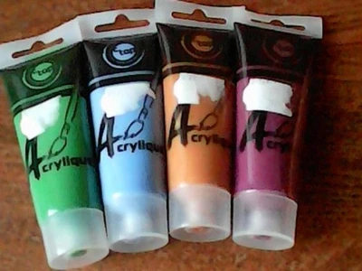 Lot de 4 peintures acrylique satinée CTop - Photo 1/4