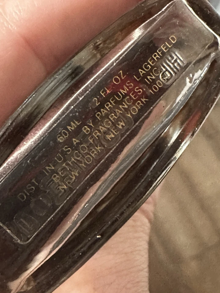 De colección KARL LAGERFELD KL EDT RARO 2 Onzas - Para Mujer SPLASH Foto 3 de 3