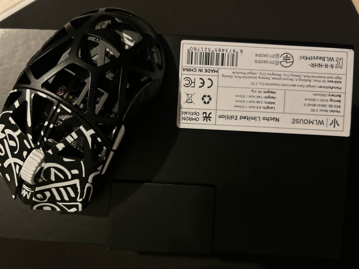 WLMouse Beast X 8k Gaming Mouse NachoCustomz Limited Edition