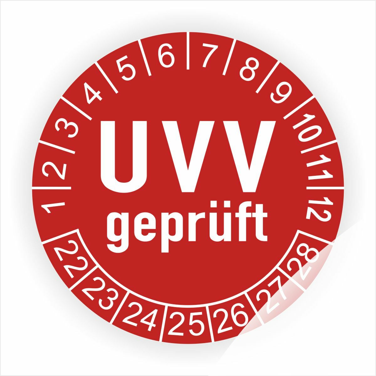 150 Prüfplaketten UVV / BGV D27 / BGR – Für Sta Produktbild-Vorschau 3