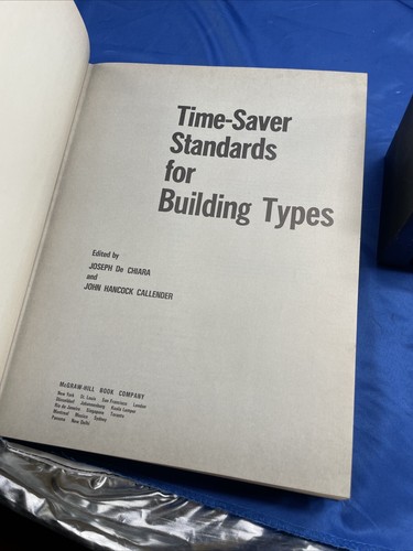 Time-Saver Standards for Building Types 1st Edition by Joseph De Chiara - Picture 6 of 6