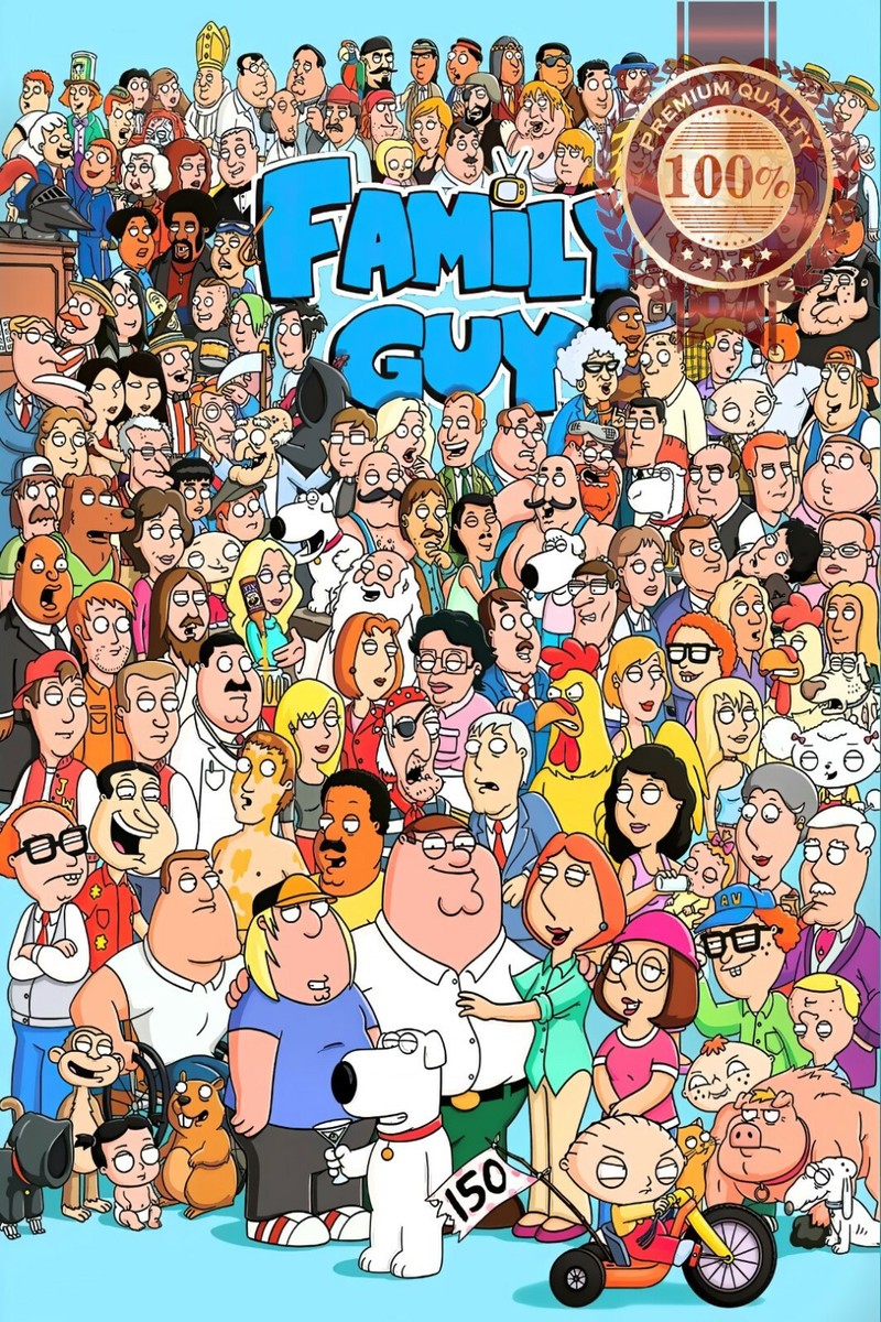 FAMILY GUY CHARACTERS CAST PETER GRIFFIN TV SHOW SERIES PRINT PREMIUM  POSTER | eBay