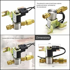 990-53 Water Inlet Valve Humidifier for GeneralAire 24 Volt 3.5 Gallon/hr